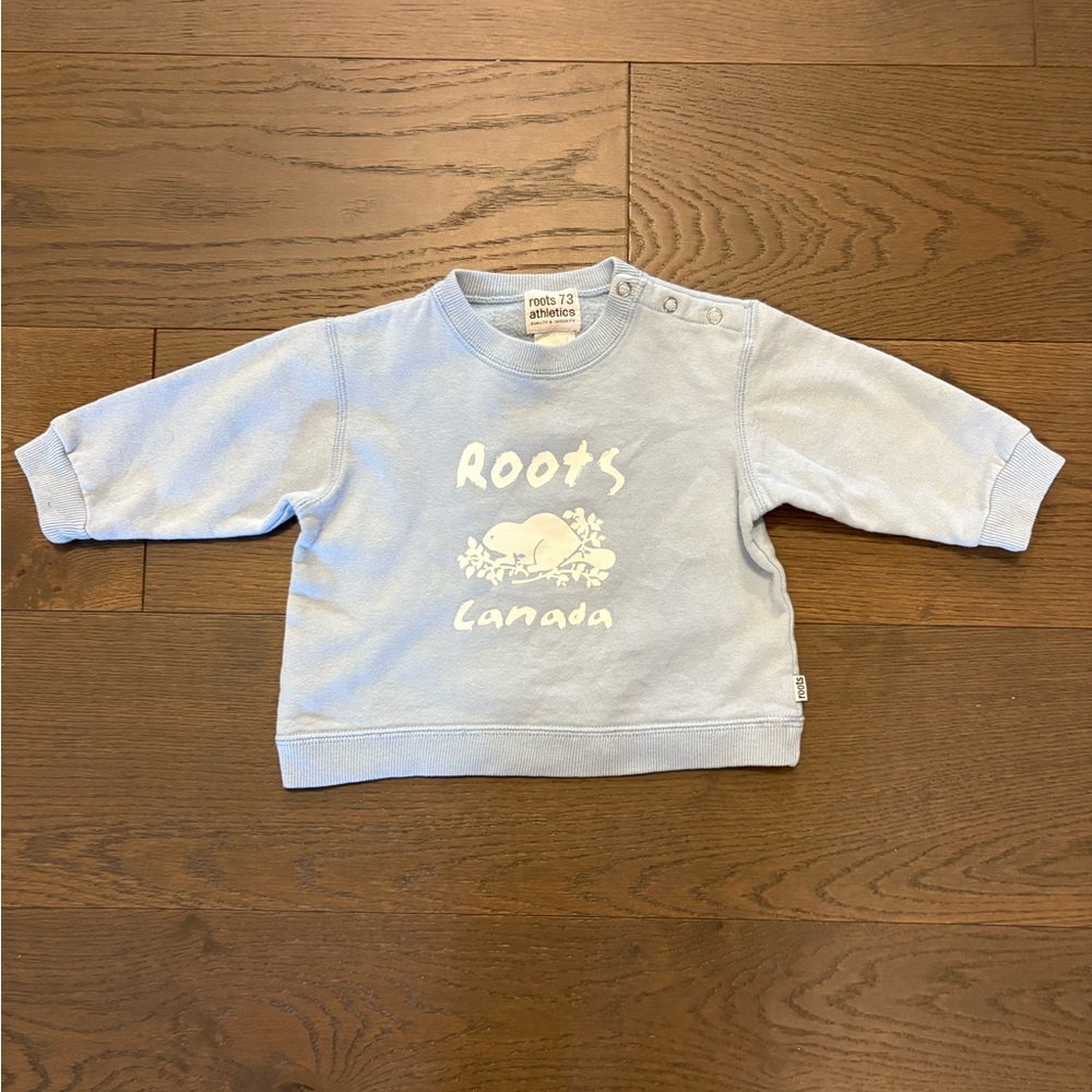 Roots boys sweatshirt sz 12-18M excellent condition